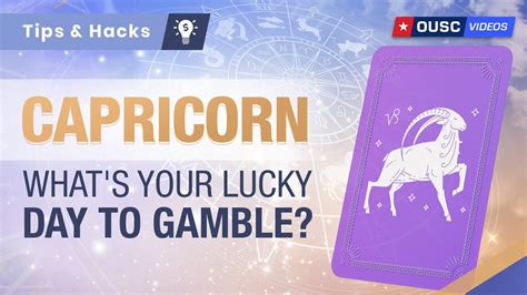 capricorn lucky days to gamble